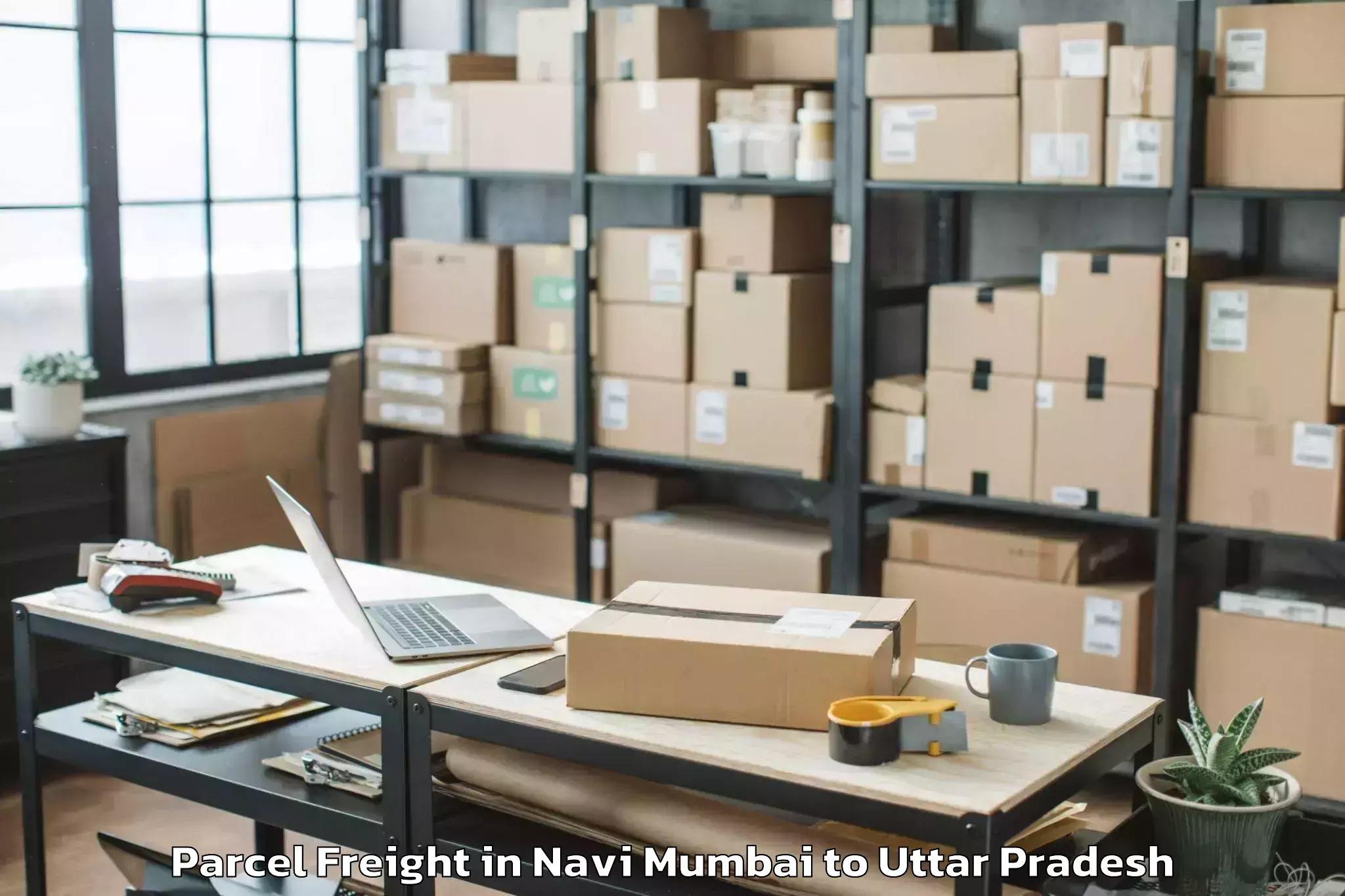 Navi Mumbai to Rampur Maniharan Parcel Freight